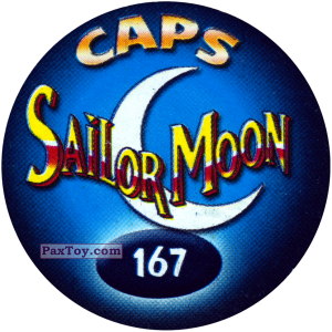 PaxToy.com - Фишка / POG / CAP / Tazo 167 (Сторна-back) из Sailor Moon CAPS