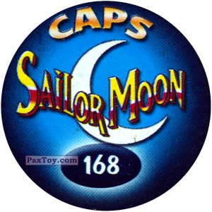 PaxToy.com - Фишка / POG / CAP / Tazo 168 Sailor Chibi Moon and Sailor Moon (Сторна-back) из Sailor Moon CAPS