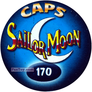 PaxToy.com - Фишка / POG / CAP / Tazo 170 Sailor Moon and Sailor Chibi Moon (Сторна-back) из Sailor Moon CAPS