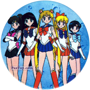 PaxToy.com  Фишка / POG / CAP / Tazo 190 из Sailor Moon CAPS