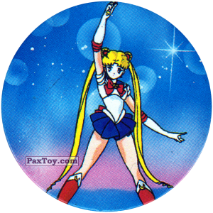 PaxToy.com  Фишка / POG / CAP / Tazo 192 Sailor Moon из Sailor Moon CAPS