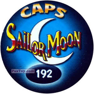 PaxToy.com - Фишка / POG / CAP / Tazo 192 Sailor Moon (Сторна-back) из Sailor Moon CAPS