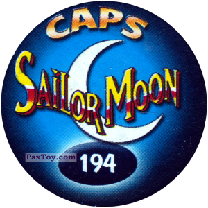 PaxToy.com - Фишка / POG / CAP / Tazo 194 (Сторна-back) из Sailor Moon CAPS