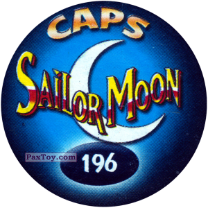 PaxToy.com - Фишка / POG / CAP / Tazo 196 (Сторна-back) из Sailor Moon CAPS