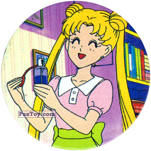 PaxToy.com  Фишка / POG / CAP / Tazo 199 Usagi Tsukino из Sailor Moon CAPS