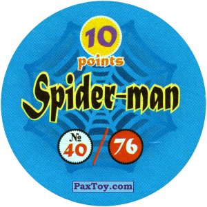 PaxToy.com - 40 / 76 Spider-Man and Gwen (Сторна-back) из Фишки Spider-Man / 76 (Blue)