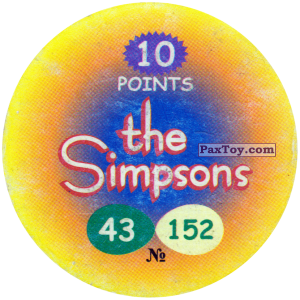 PaxToy.com - 043 Bart and Twins (Сторна-back) из The Simpsons 152 TAZOS