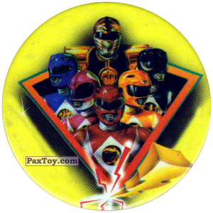 PaxToy.com  Фишка / POG / CAP / Tazo 066 (Mono) из Фишки Power Rangers