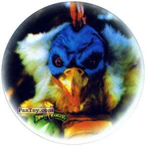 PaxToy.com  Фишка / POG / CAP / Tazo 072 (Mono) - Chunky Chicken из Фишки Power Rangers