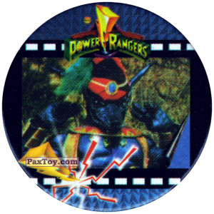 PaxToy.com  Фишка / POG / CAP / Tazo 075 (Mono) из Фишки Power Rangers