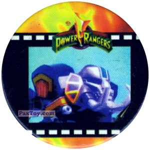 PaxToy.com  Фишка / POG / CAP / Tazo 119 (Mono) - Фрагмент фильма на пленке из Фишки Power Rangers