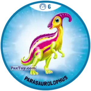 PaxToy.com Синяя фишка 06 Быстрые Динозавры - Parasaurolophus из OZMO: Динозавры 1 и 2
