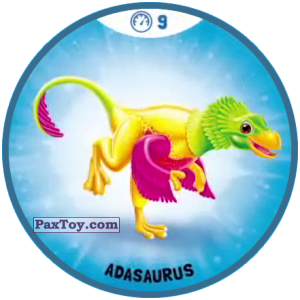 PaxToy.com Синяя фишка 09 Быстрые Динозавры - Adasaurus из OZMO: Динозавры 1 и 2