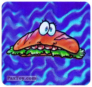 PaxToy.com  Наклейка / Стикер Живой предмет - Бутерброд с салатом из Boomer: Horror Monsters