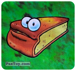 PaxToy.com  Наклейка / Стикер Живой предмет - Кусочек сырного пирога из Boomer: Horror Monsters