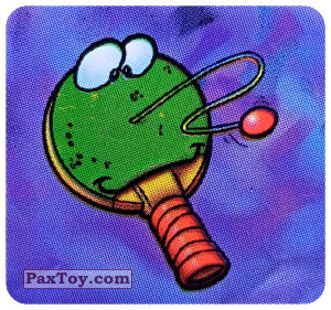 PaxToy.com  Наклейка / Стикер Живой предмет - Ракетка для Пинг-Понга из Boomer: Horror Monsters