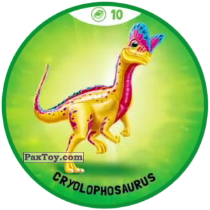PaxToy.com Зеленая фишка 10 Умные Динозавры - Cryolophosaurus из OZMO: Динозавры 1 и 2