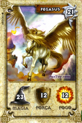 PaxToy.com - Карточка / Card 21 Pegasus (Сторна-back) из Elma Chips: Dracomania