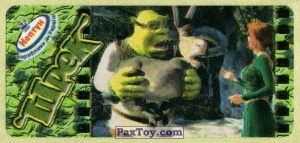 PaxToy.com  Наклейка / Стикер 03 Shrek, Donkey and Princess Fiona из Нептун: Шрек (Киноплёнка)
