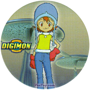 PaxToy.com  Фишка / POG / CAP / Tazo 51 Sora Takenouchi из Digimon Tazos and Pogs