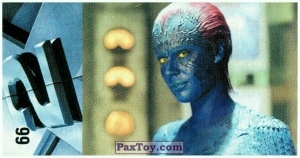 PaxToy.com  Карточка / Card 66 Mystique (Jennifer Lawrence) из Start: X-Men 2 X2