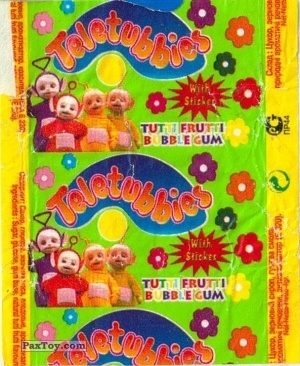PaxToy 2000   Жвачка Teletubbies (Желтый кружок)   03 Этикетка