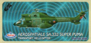 PaxToy.com 11 AEROSPATIALE SA.332 SUPER PUMA - TRANSPORT HELICOPTER из Нептун: Военные Самолёты и Вертолёты