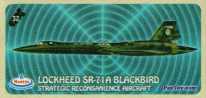 PaxToy.com 32 LOCKHEED SR-71A BLACKBIRD - STARATEGIC RECONSANIENCE AIRCRAFT из Нептун: Военные Самолёты и Вертолёты