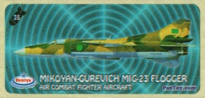 PaxToy.com 35 MIKOYAN-GUREVICH MIG-23 FLOGGER - AIR COMBAT FIGHTER AIRCRAFT из Нептун: Военные Самолёты и Вертолёты