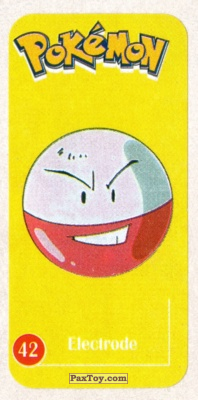 PaxToy.com 42 Electrode из Жевательная резинка: Pokemon