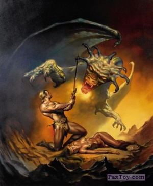 PaxToy.com - 03 The Sorceress and the Dragon by Boris Vallejo 1989 (Сторна-back) из Квадро Жуйка: Ужасы