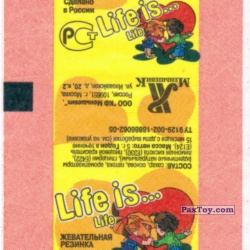 PaxToy 2005 2006 Банан и Клубника (Желтый)  Фантик Life is... Life