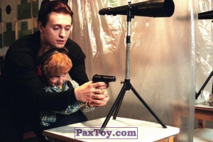PaxToy.com - Наклейка / Стикер Саша и Ваня Белый - Пистолет (Сергей Безруков)_ (Сторна-back) из Нептун: Бригада