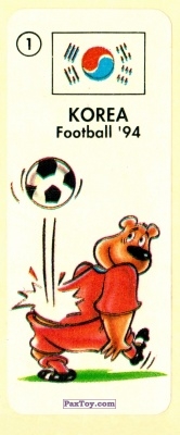 PaxToy.com 01 KOREA из Chupa Chups - Жевательная резинка: FOOTBALL'94