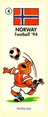 PaxToy.com 04 NORWAY из Chupa Chups - Жевательная резинка: FOOTBALL'94