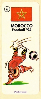 PaxToy.com 06 MOROCCO из Chupa Chups - Жевательная резинка: FOOTBALL'94