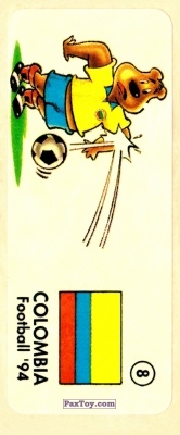 PaxToy.com 08 COLUMBIA из Chupa Chups - Жевательная резинка: FOOTBALL'94