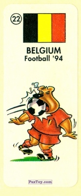 PaxToy.com 22 BELGIUM из Chupa Chups - Жевательная резинка: FOOTBALL'94