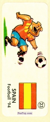PaxToy.com 23 SPAIN из Chupa Chups - Жевательная резинка: FOOTBALL'94
