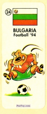 PaxToy.com 24 BULGARIA из Chupa Chups - Жевательная резинка: FOOTBALL'94