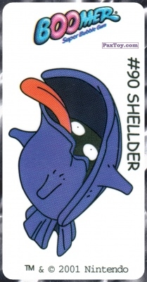 PaxToy.com - 90 Shellder (Сторна-back) из Boomer: Pokemon 150