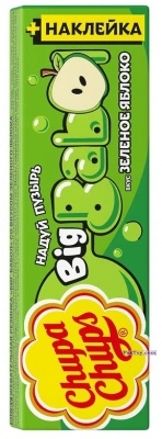 PaxToy.com Big Babol +Наклейка - Фантик Яблоко из Chupa Chups: Big Babol +Наклейка