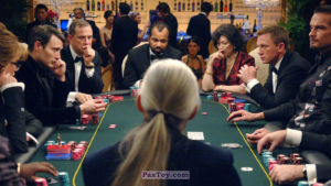 PaxToy.com - 03 Игра в покер (Сторна-back) из Нептун: Джеймс Бонд 007 (Синяя рамка)